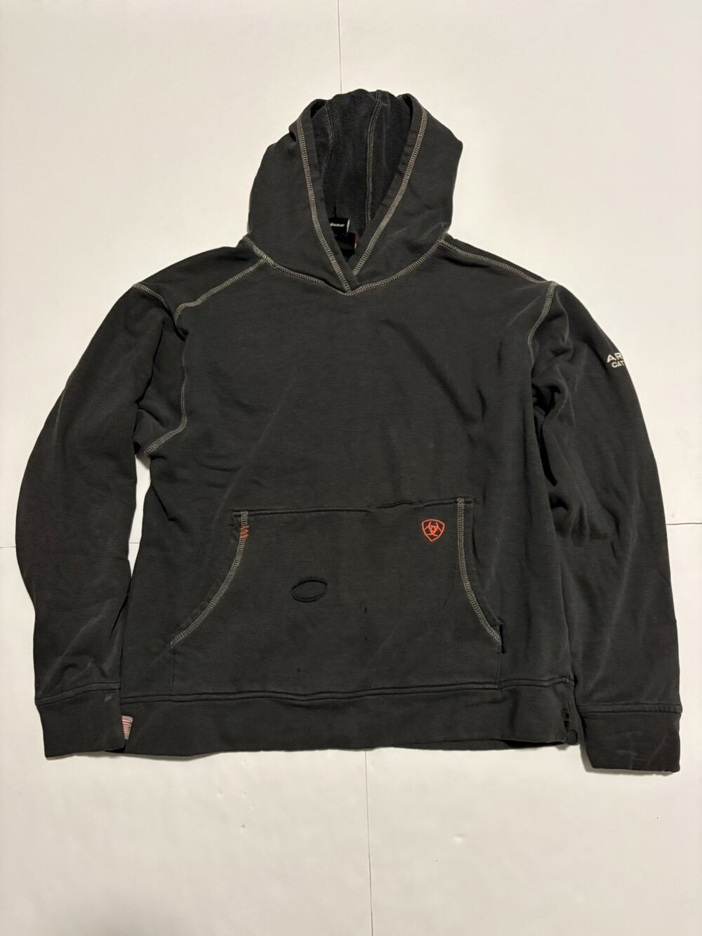 Ariat FR Men’s Medium Polartec Black Pullover Hoodie Flame Resistant Workwear